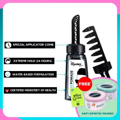 HIPSTER H2O Pomade 260ML. Easy To Apply & Extreme Hold.