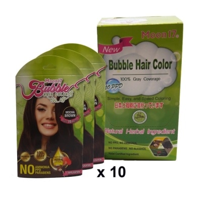 MOON 17 BUBBLE HAIR COLOR BROWN 10S