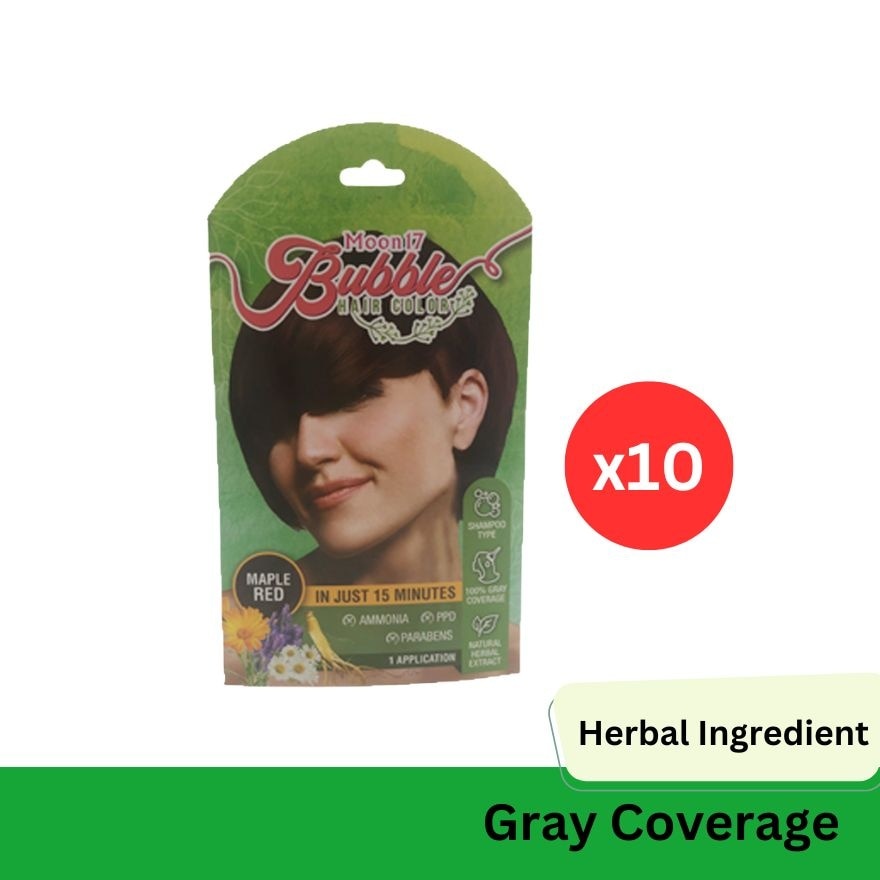 Bubble Hair Color Red 10's