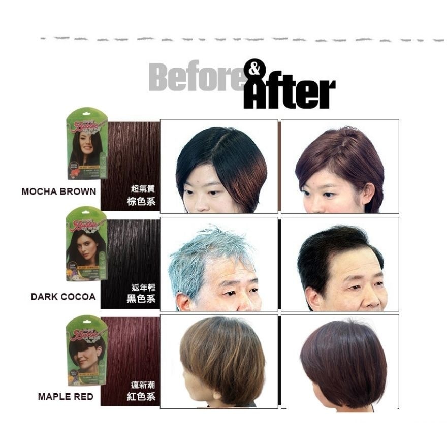 Bubble Hair Color Red 10's