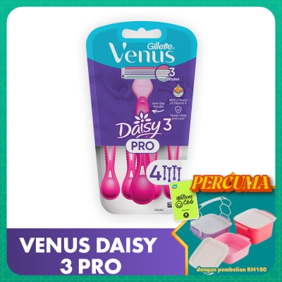 GILLETTE VENUS - Venus Daisy3 Pro Shaver 4s