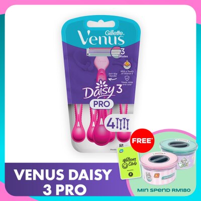 GILLETTE VENUS Venus Daisy3 Pro Shaver 4s
