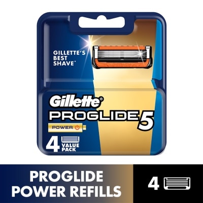 GILLETTE Fusion5 Proglide Power Refill 4's