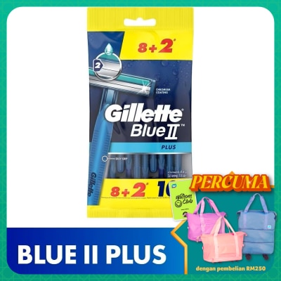 GILLETTE - BlueII Plus Disposable Razor 10's