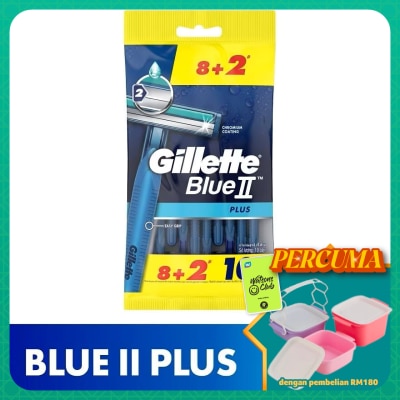 GILLETTE - BlueII Plus Disposable Razor 10's