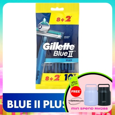 GILLETTE - BlueII Plus Disposable Razor 10's