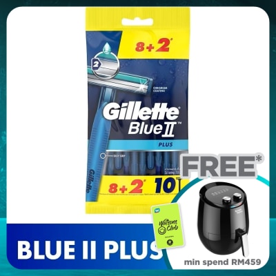 GILLETTE BlueII Plus Disposable Razor 10's