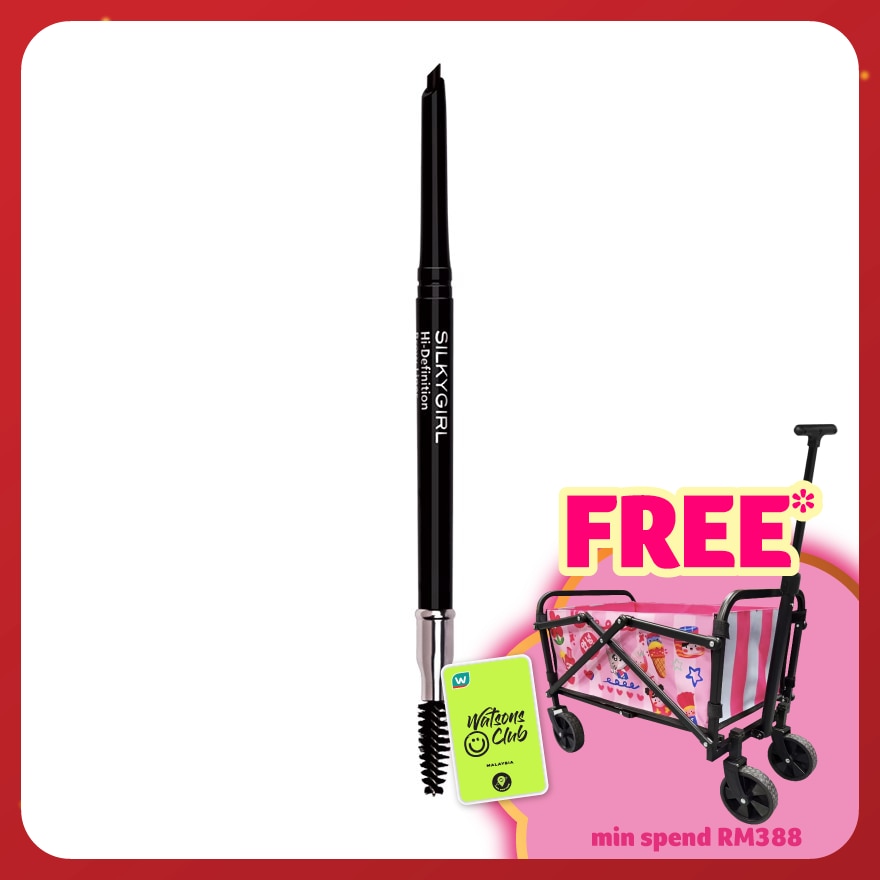 SILKYGIRL Hi-Definition Brow Liner 01 Soft Black 1pc