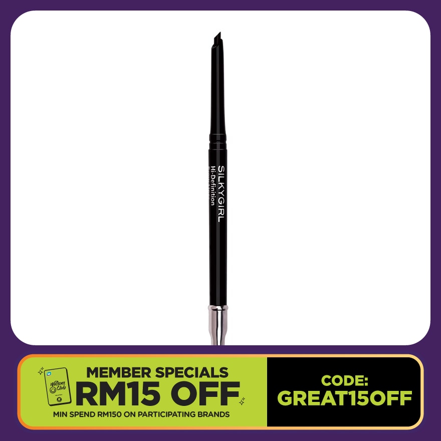 SILKYGIRL Hi-Definition Brow Liner 01 Soft Black 1pc
