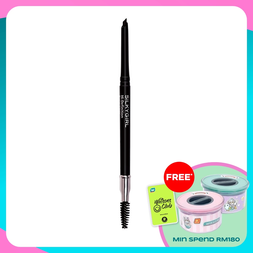 SILKYGIRL Hi-Definition Brow Liner 01 Soft Black 1pc