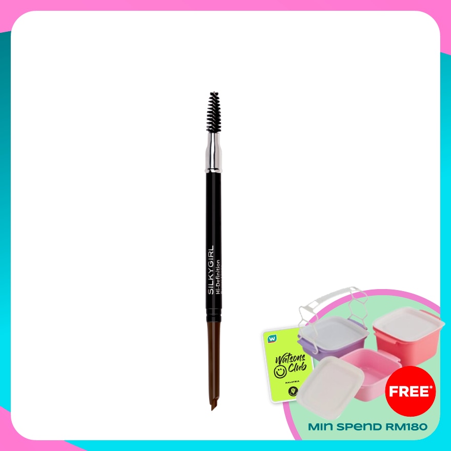 SILKYGIRL Hi-Definition Brow Liner 02 Dark Brown 1pc