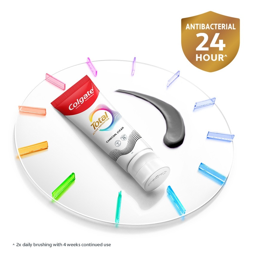 Colgate Total Charcoal Clean Toothpaste 2x150g