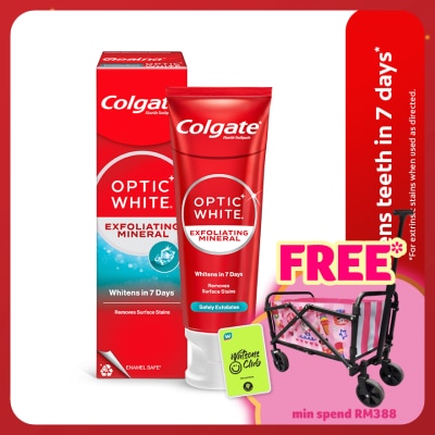 COLGATE Colgate Optic White Exfoliating Mineral Whitening Toothpaste 100g