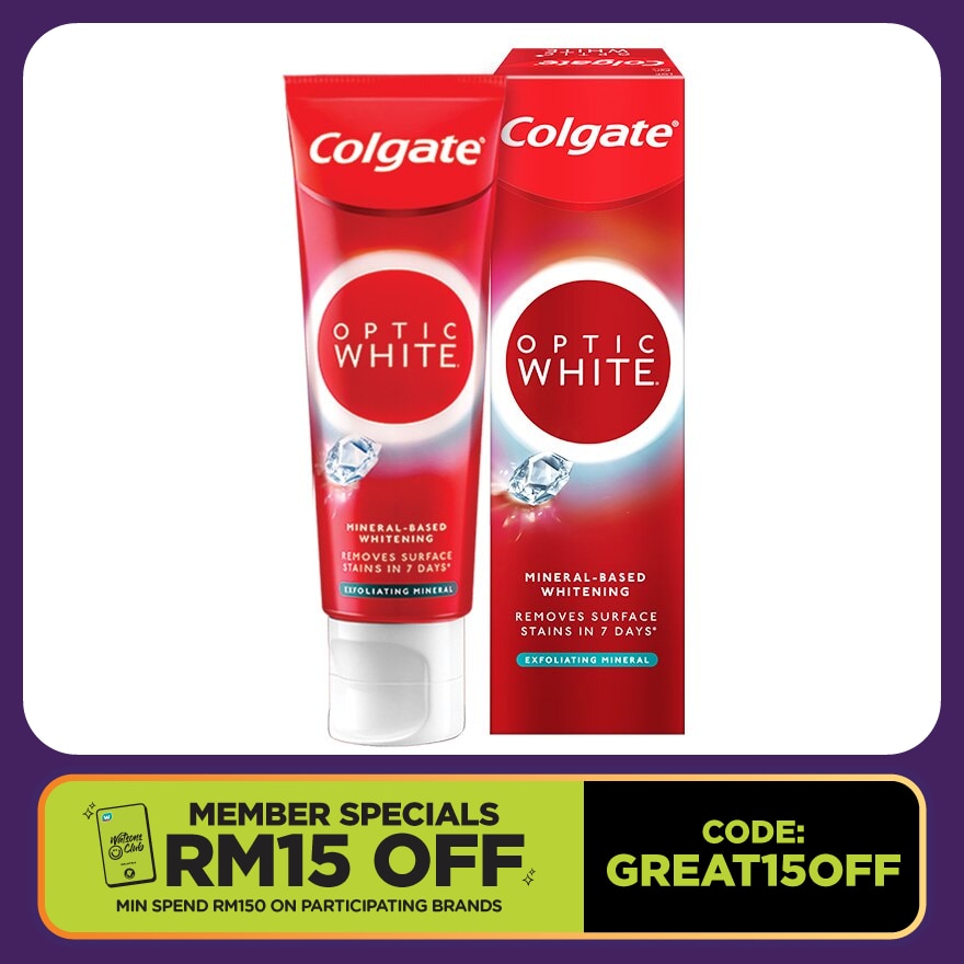 Optic White Exfoliating Mineral Toothpaste 100g