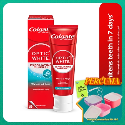 COLGATE - Colgate Optic White Exfoliating Mineral Whitening Toothpaste 100g