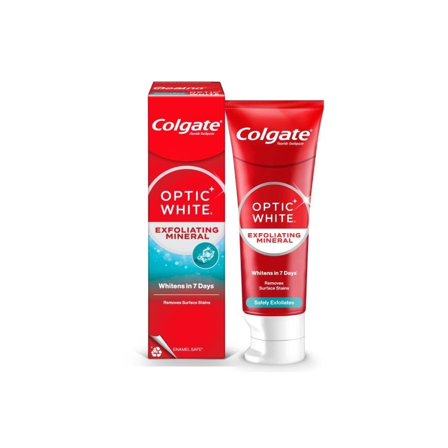 Colgate Optic White Exfoliating Mineral Whitening Toothpaste 100g