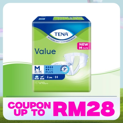 TENA Value Adult Diaper M 10pcs