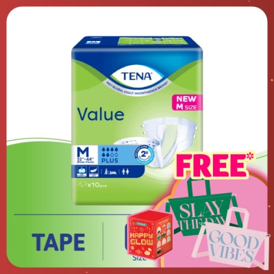 TENA Value Adult Diaper M 10pcs