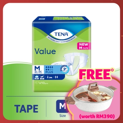 TENA Value Adult Diaper M 10pcs