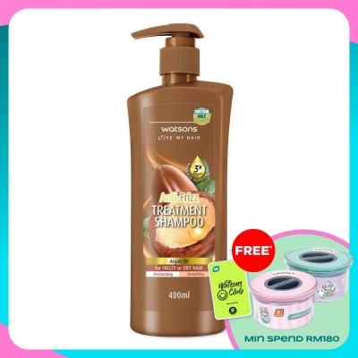 WATSONS Argan Anti-Frizz Treatment Shampoo 400ml