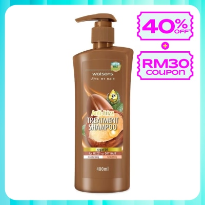 WATSONS Argan Anti-Frizz Treatment Shampoo 400ml