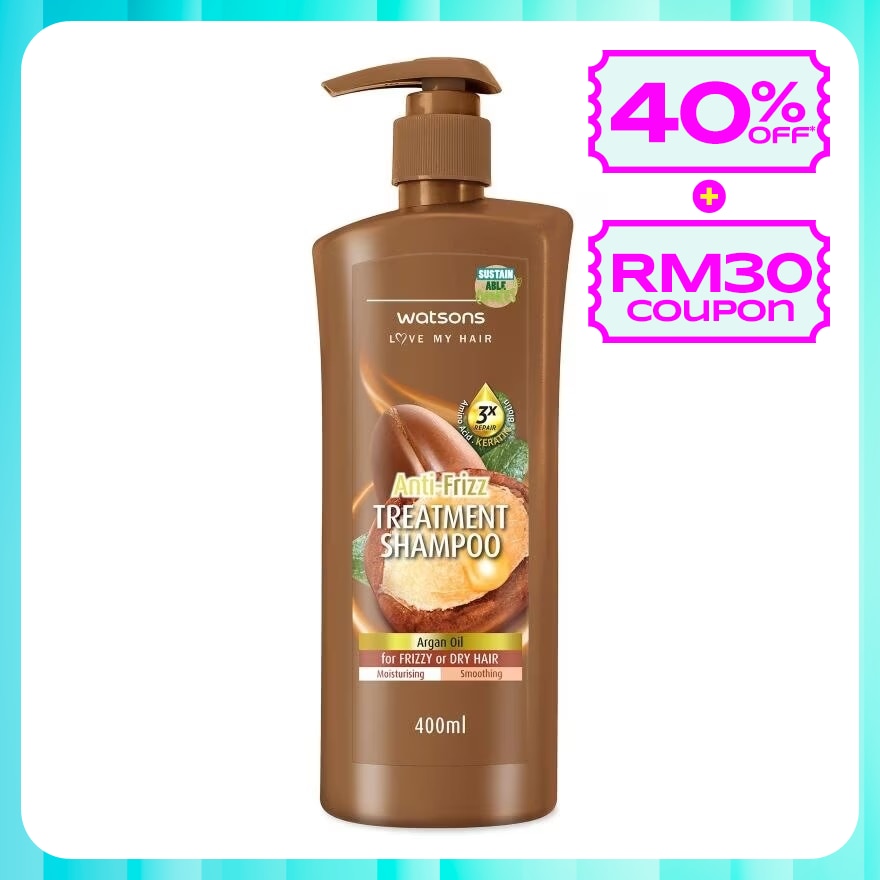 Argan Anti-Frizz Treatment Shampoo 400ml