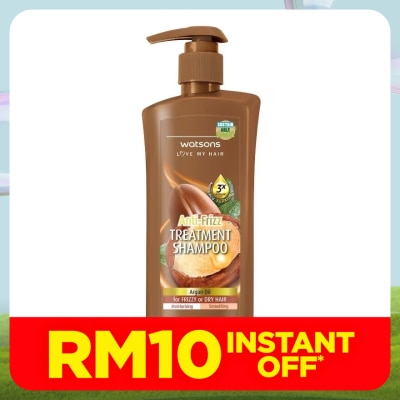 WATSONS Argan Anti-Frizz Treatment Shampoo 400ml