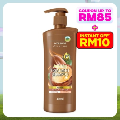 WATSONS Argan Anti-Frizz Treatment Shampoo 400ml