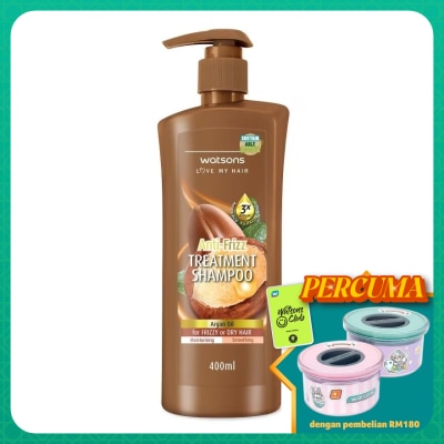 WATSONS Argan Anti-Frizz Treatment Shampoo 400ml