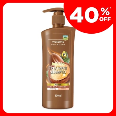 WATSONS Argan Anti-Frizz Treatment Shampoo 400ml