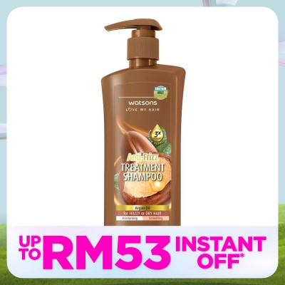 WATSONS Argan Anti-Frizz Treatment Shampoo 400ml