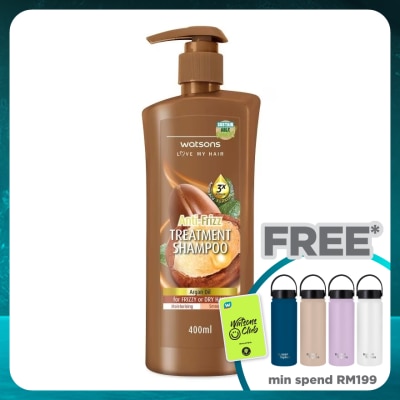 WATSONS Argan Anti-Frizz Treatment Shampoo 400ml