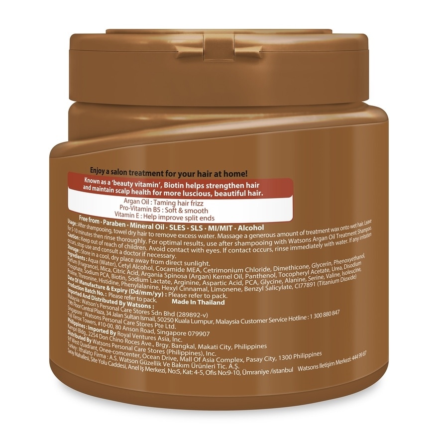 Argan Oil Treatment Wax 500ml