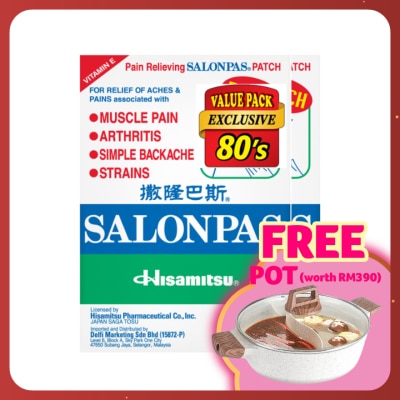 SALONPAS Pain Relieving Patch 40's X 2