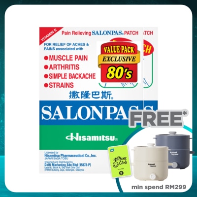 SALONPAS Pain Relieving Patch 40's X 2