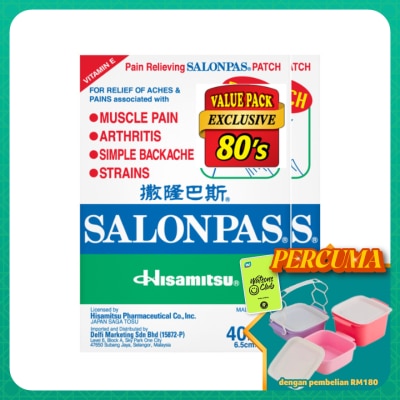SALONPAS - Pain Relieving Patch 40's X 2