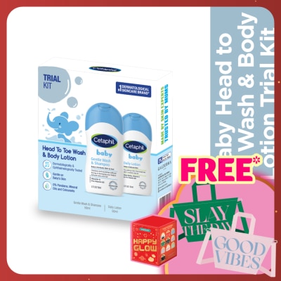 CETAPHIL Baby Trial Kit (Wash & Shampoo 50ml + Lotion 50ML)