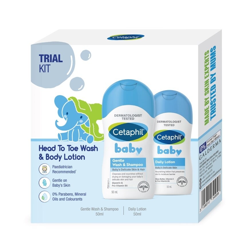 Baby Trial Kit (Wash & Shampoo 50ml + Lotion 50ML)