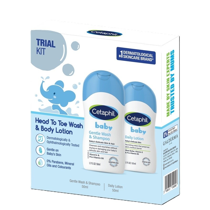 Baby Trial Kit (Wash & Shampoo 50ml + Lotion 50ML)