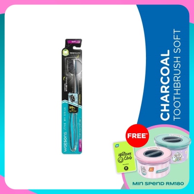 WATSONS Charcoal Toothbrush Soft 1's