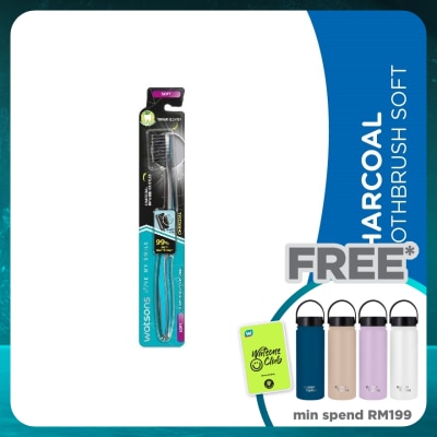 WATSONS Charcoal Toothbrush Soft 1's