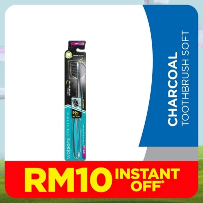 WATSONS Charcoal Toothbrush Soft 1's