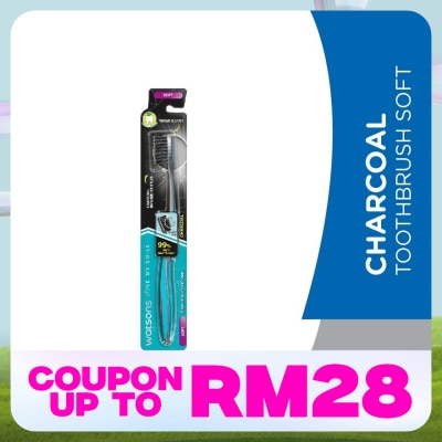 WATSONS Charcoal Toothbrush Soft 1's
