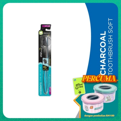 WATSONS Charcoal Toothbrush Soft 1's