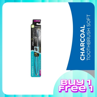 WATSONS Charcoal Toothbrush Soft 1's