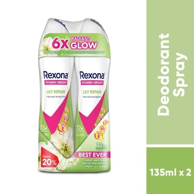 REXONA Lily Repair Spray Deo 2x135ml