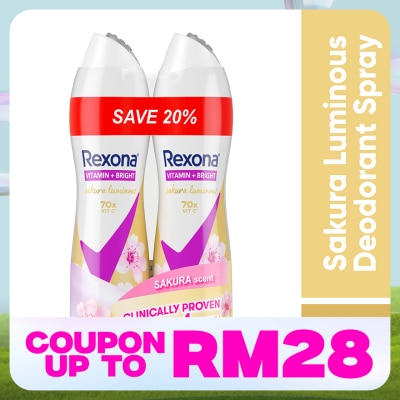 REXONA Sakura Spray Deodorant 2x135ml