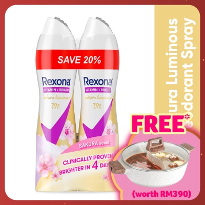 REXONA Sakura Spray Deodorant 2x135ml