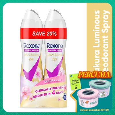 REXONA Sakura Spray Deodorant 2x135ml