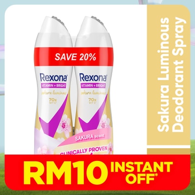 REXONA Sakura Spray Deodorant 2x135ml